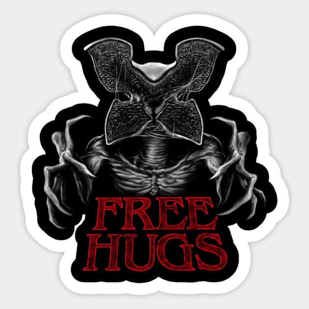 Upside Down Hugs Sticker by Batang 90s Art